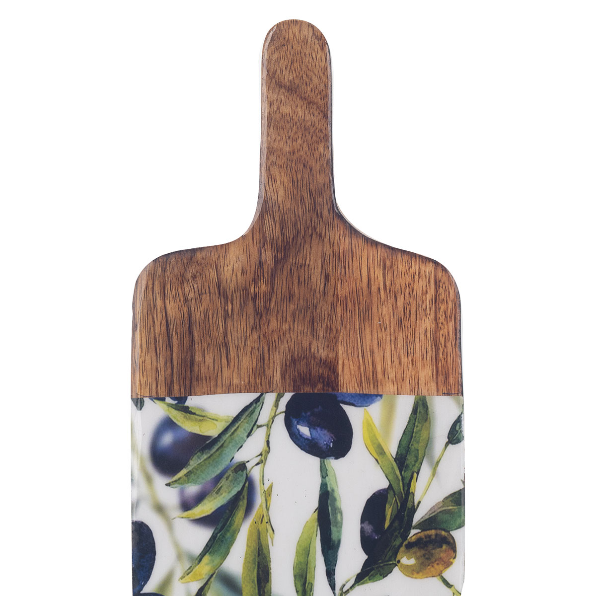 Planche à découper en bois de manguier motif olives 30 × 15 cm – Image 3