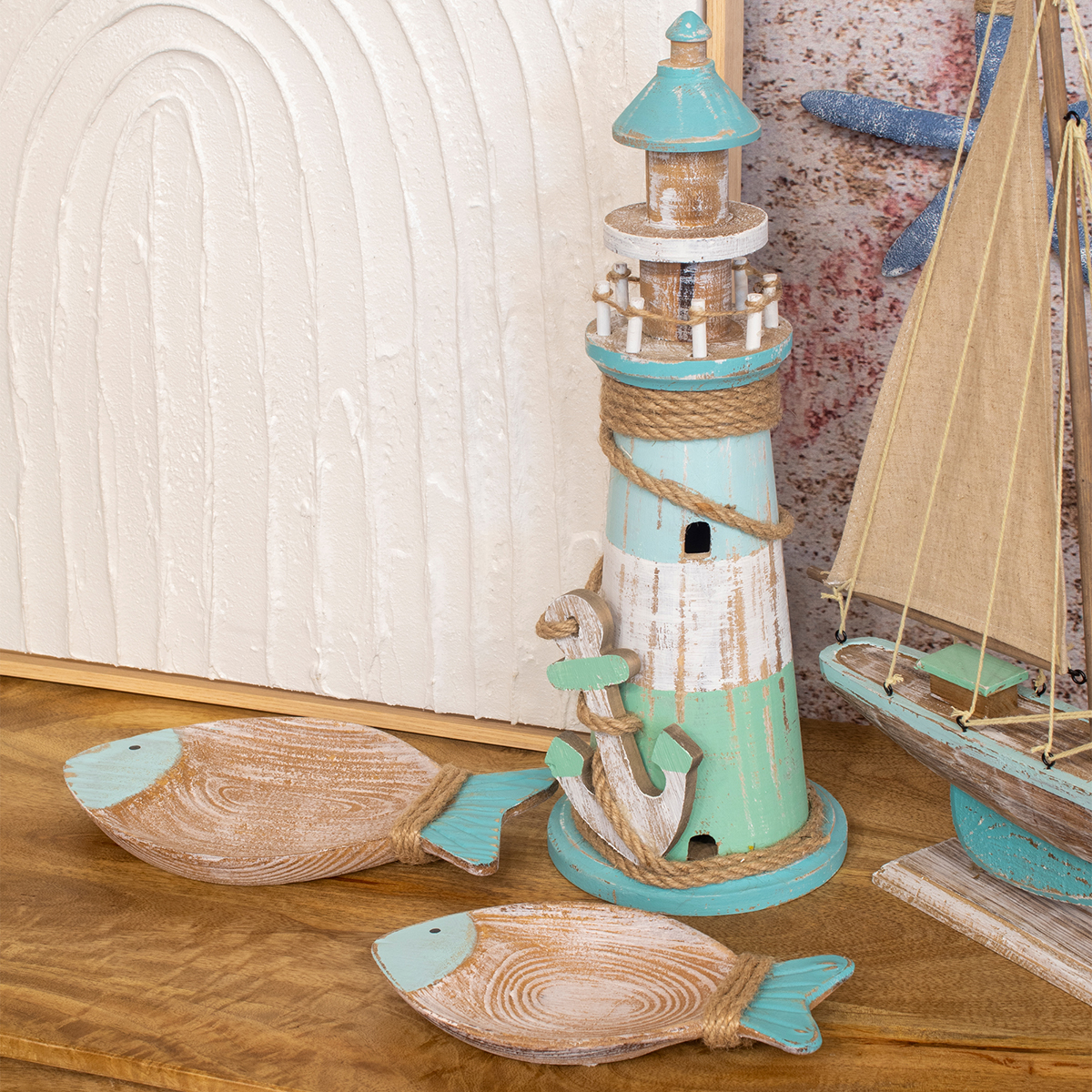 Plateau en forme de poisson en MDF 20,5 cm – Image 3