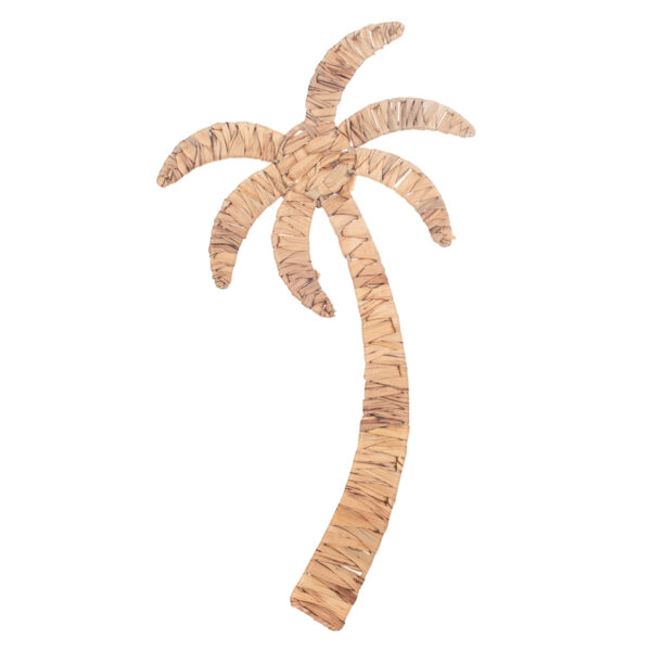 Wanddecoratie palmboom van waterhyacint