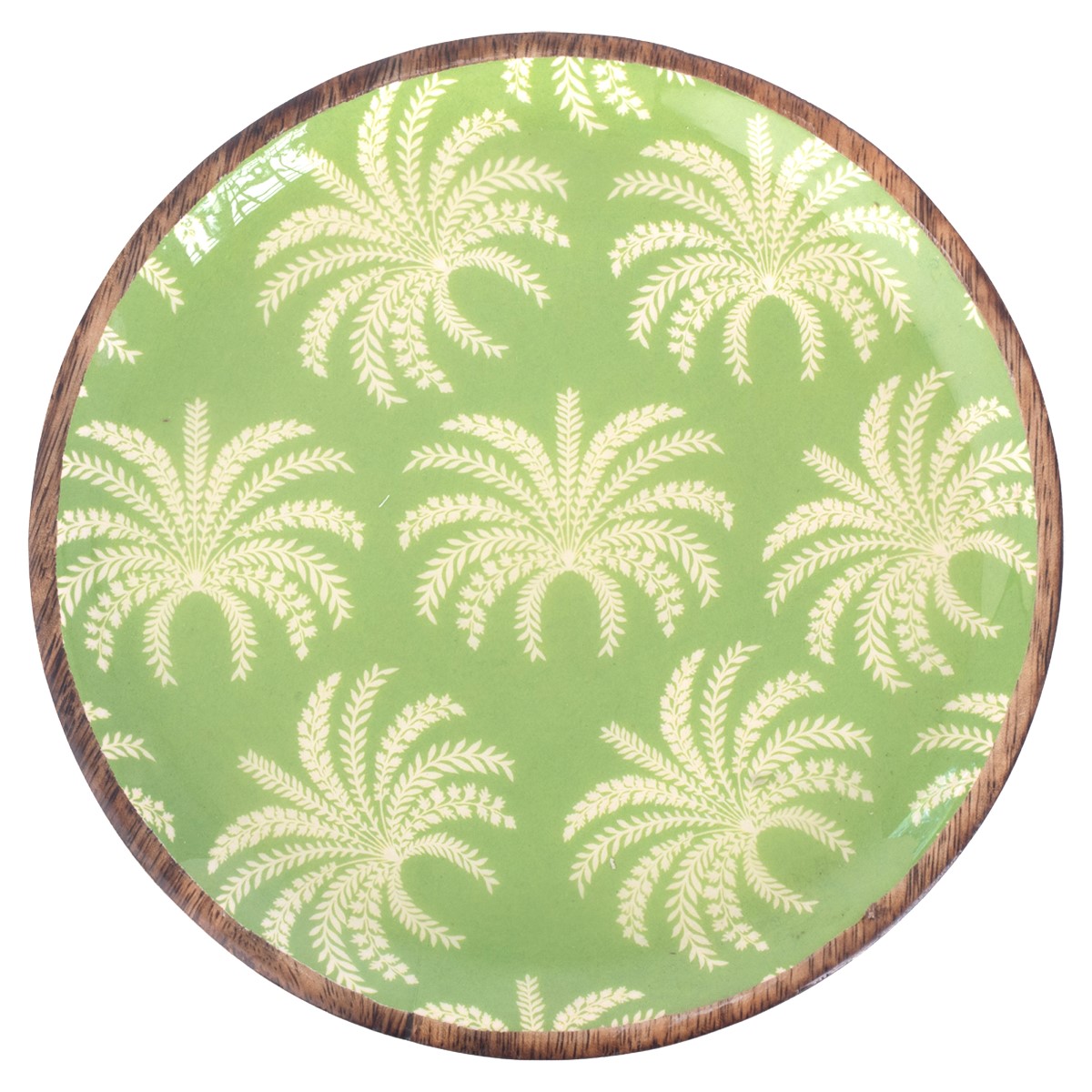 Petite assiette décorative motif palmiers, 16 × 16 cm – Image 3