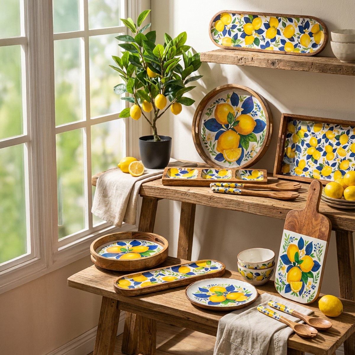 Coupelle motif citrons, 30,50 × 9,50 cm – Image 5