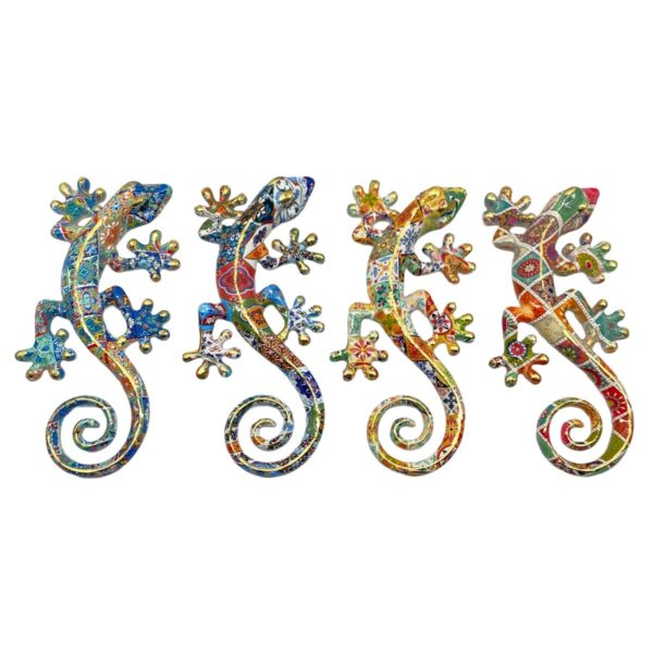 Décoration murale lézard en résine – 18 cm